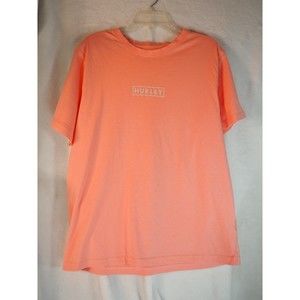 Hurley Shirt Men's Size XL Coral Crew Neck T Short Sleeve EUC